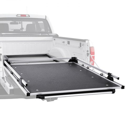 VEVOR Sliding Truck Bed Organizer, 63 x 47-Inch Heavy Duty Truck Bed Storage Drawer with 1000 lbs Capacity, Features 6 Movable Rings for Securing, 2-Postion Slide out Tray for Pickup Trucks, Black - CXHCSTP6347IC7Z66V0 - view 2