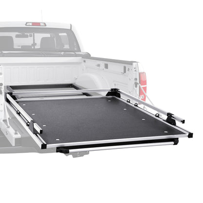 VEVOR Sliding Truck Bed Organizer, 78 x 48-Inch Heavy Duty Truck Bed Storage Drawer with 1000 lbs Capacity, Features 6 Movable Rings for Securing, 2-Postion Slide out Tray for Pickup Trucks, Black - CXHCSTP7848IJK4SSV0 - view 1