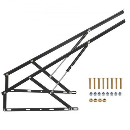 VEVOR Bed Lift, 59x71 in Compatible Bed Size 154 lbs Load Bearing, DIY Wall Bed Mechanical Hardware Kit Vertical Deluxe, Pneumatic Lever Heavy Duty Bed Support, Folding Wall Bed for Guestroom - CXSJQ1200MM6MX09VV0 - view 2