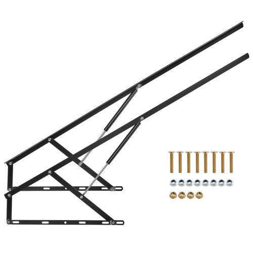 VEVOR Bed Lift, 59x79 in Compatible Extra-large Size 309 lbs Load Bearing, DIY Wall Bed Mechanical Hardware Kit Vertical Deluxe, Pneumatic Lever Heavy Duty Support, Folding for Guestroom - CXSJQ1500MM1A79I8V0 - view 2
