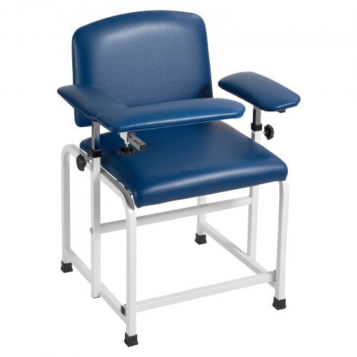 VEVOR Phlebotomy Chair 500LBS Capacity Blood Draw Medical Chair, Comfortable Blood Drawing Chairs with Adjustable Armrests, Soft Padded Seat, Easy-to-Clean PVC Leather for Hospitals Clinics - CXYCXYZYFSFZK9GBA001V0 - view 2