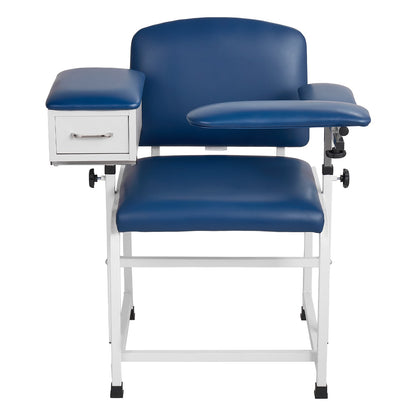 VEVOR Phlebotomy Chair 500LBS Blood Draw Medical Chair with Drawer, Comfortable Blood Drawing Chairs with Adjustable Armrests, Soft Padded Seat, Easy-to-Clean PVC Leather for Hospitals Clinics - CXYCXYZYFSFZLIEK8001V0 - view 10