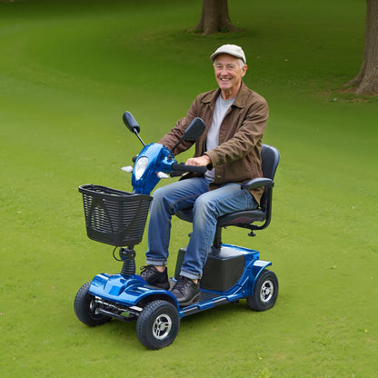 VEVOR Heavy-Duty 4 Wheel Mobility Scooter for Adults & Seniors - Folding Electric Powered Mobility Scooter & 12 Mile Long Range, Travel Scooter with 9° Climbing Capacity, 265lb Capacity - CXZDZXC4L25KEBY5AV5 - view 9