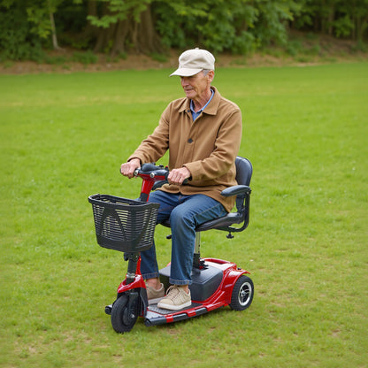 VEVOR 3 Wheel Folding Mobility Scooter for Adults & Seniors, Heavy-Duty Electric Powered Mobility Scooter & 12 Mile Long Range, All Terrain Travel Wheelchair with 9° Climbing Capacity, 265lb Capacity - CXZDZXCHS3L2EEAFHV5 - view 9