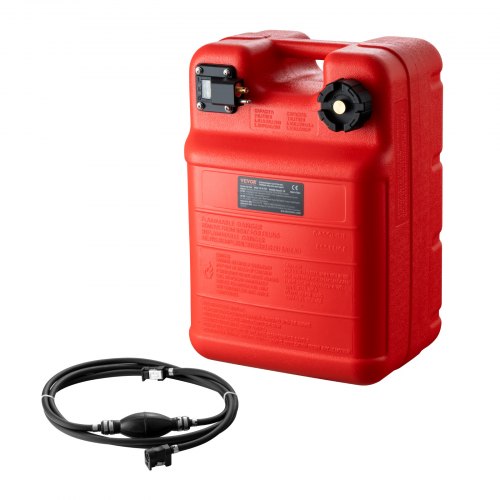 VEVOR Marine Tank, 6.34-Gallon/24-L Marine Portable Tank Outboard Marine Boat Transfer Tank with 9.8ft Hose, Gauge for Outboard Engine Boats, Yacht, Fishing Boat, Deck Boat, Red - CYCYXLS6GAL0N38MBV0 - view 2