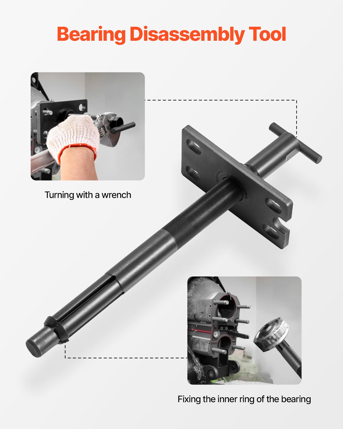 VEVOR Mercruiser Alignment Tool & Gimbal Bearing Puller Set, Compatible with Mercruisers, OMC, Volvo Cobra Bell Housings, Engine Alignment Bearing Puller Seal Bellow Expander Tools Puller Installer - CYFDJBWGGJHSVOWVK001V0 - view 4