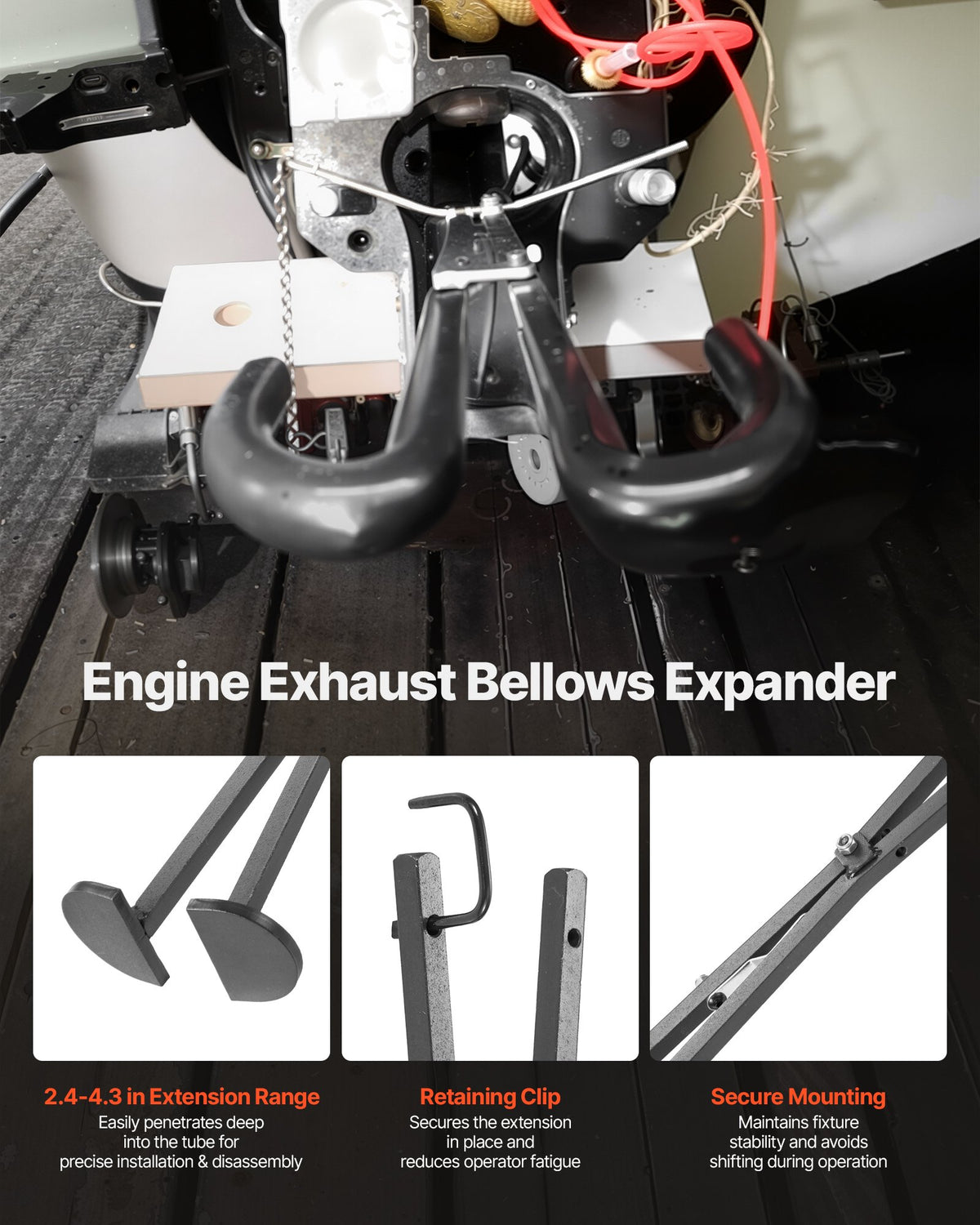 VEVOR Mercruiser Alignment Tool & Gimbal Bearing Puller Set, Compatible with Mercruisers, OMC, Volvo Cobra Bell Housings, Engine Alignment Bearing Puller Seal Bellow Expander Tools Puller Installer - CYFDJBWGGJHSVOWVK001V0 - view 7