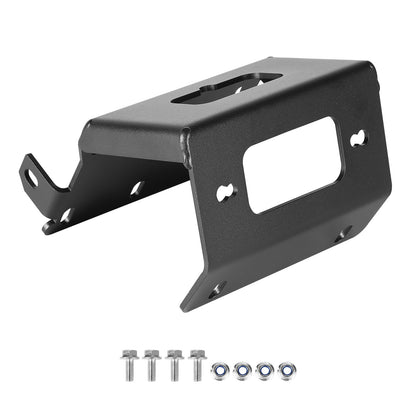 VEVOR Winch Mount, Winch Capacity of 2000-3600 lbs, Trailer Hitch Winch Mount for Select Honda Foreman and Rancher Rubicon Models (2014-2021), 2 Mounting Hole Design, Powder Coated Steel, Black - CYJPAZZJHONDQ2AMT001V0 - view 1