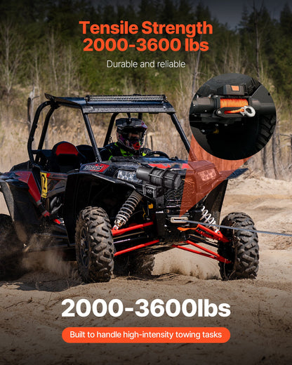 VEVOR Winch Mount, Winch Capacity of 2000-3600 lbs, Trailer Hitch Winch Mount for Select Polaris Sportsman Models (2009 and Newer), 2 Mounting Hole Design, Powder Coated Steel, Fit for Desert Rescue - CYJPAZZJPOLAMOUBY001V0 - view 4
