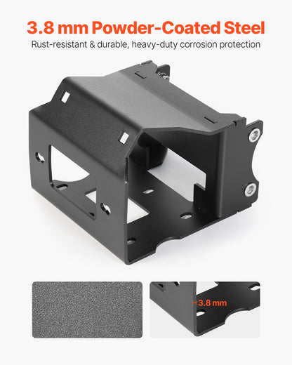 VEVOR Winch Mount, Winch Capacity of 2000-3600 lbs, Trailer Hitch Winch Mount for Select Polaris Sportsman Models (2009 and Newer), 2 Mounting Hole Design, Powder Coated Steel, Fit for Desert Rescue - CYJPAZZJPOLAMOUBY001V0 - view 5