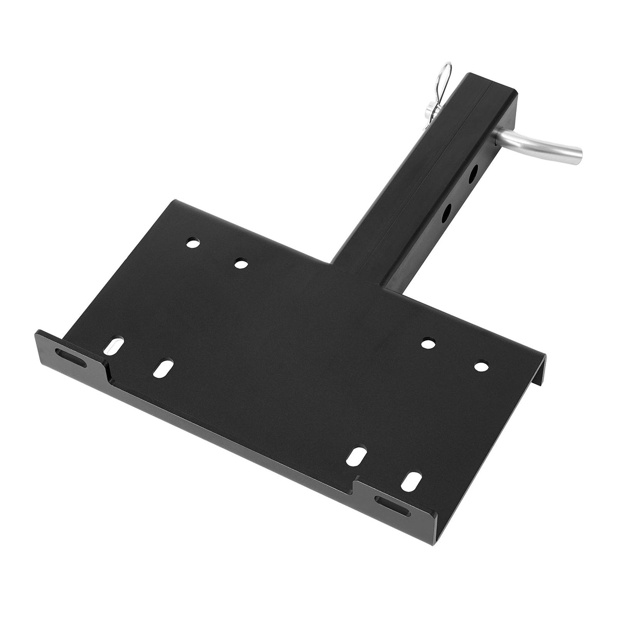 VEVOR Winch Mount, 15000 lbs / 6803 kg Load Capacity, Trailer Hitch Winch Mount with 50.8 mm Receiver, 2 Mounting Hole Design, Powder Coated Steel, Suitable for ATV UTV Pickup Truck, Black - CYJPAZZJTYDCTRN43001V0 - view 1