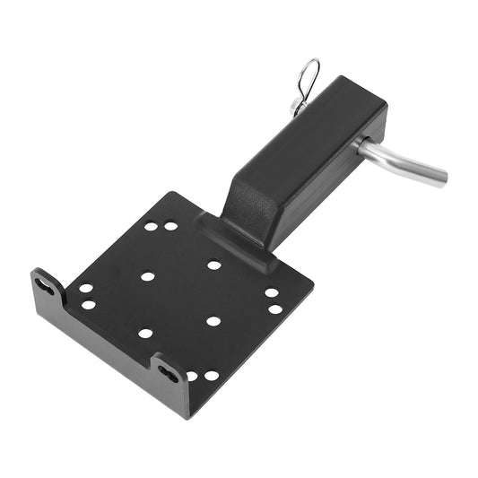 VEVOR Winch Mount, 3600 lbs / 1633 kg Load Capacity, Trailer Hitch Winch Mount with 2-inch Receiver, 2/4 Winch Bolt Holes, Powder Coated Steel