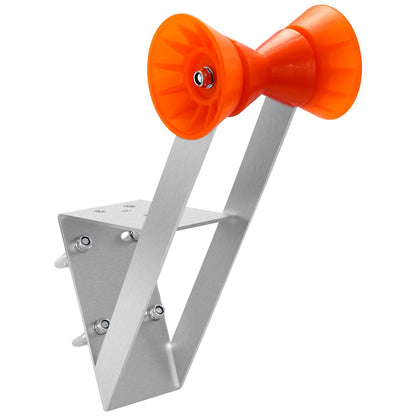 VEVOR Boat Trailer Winch Stand, 2 to 3-inch Winch Posts, Boat Trailer Winch Seat with TPU Orange Roller & U-Bolts, Suitable for Jet Ski, Sailboat, Fishing Boat