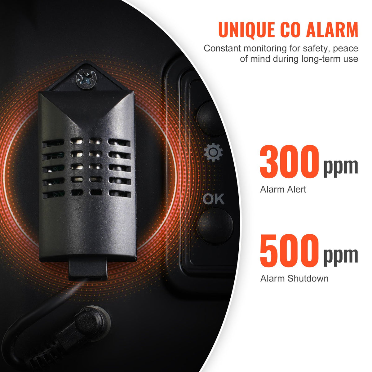 VEVOR 8KW Diesel Heater, 12V/24V All in One Diesel Air Heater, Bluetooth APP Control, Remote Control and Display Screen, CO Alarm, Fast Heating Vertical Portable Diesel Heater for Vehicles, Garage - CYJRQDDKLS8KOS4H9V1 - view 4