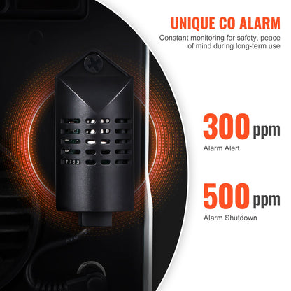 VEVOR 2KW Diesel Heater, 12V/24V All in One Diesel Air Heater, with Bluetooth APP Control, Remote Control and Display Screen, CO Alarm, Fast Heating Portable Diesel Heater for Vehicles and Outdoors - CYJRQHWKLS2KWXH0UV1 - view 4