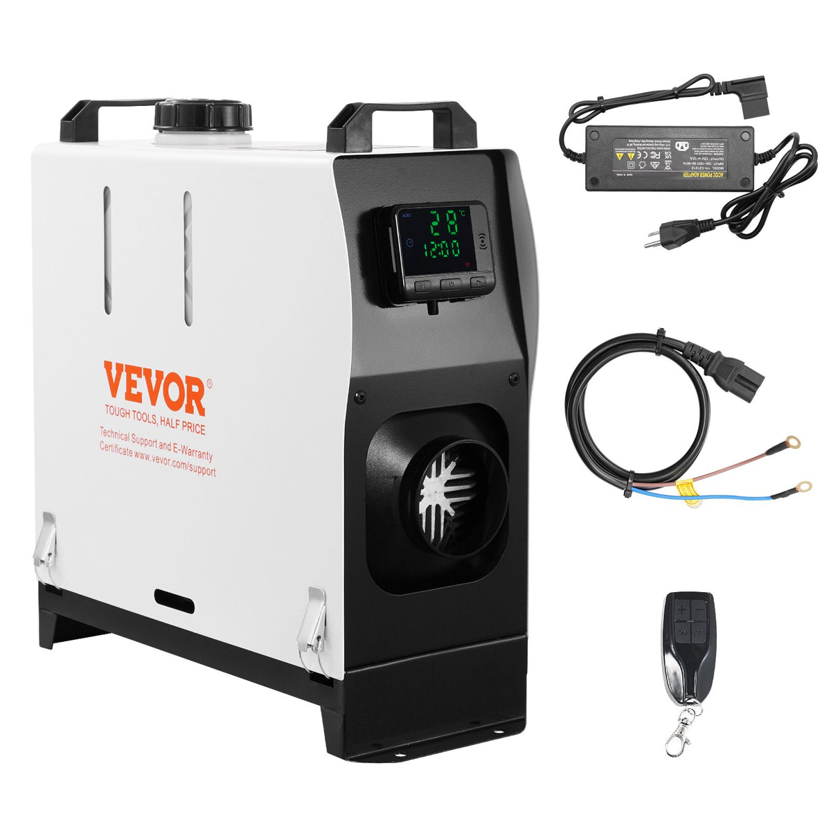 VEVOR 5-8KW Diesel Heater, Diesel Air Heater All in One with Remote Control and LCD Screen, Fast Heating Low Noise, Portable Diesel Heater for Truck Van RV Trailer Camper - CYJRQL110V8KW94VSV1 - view 1