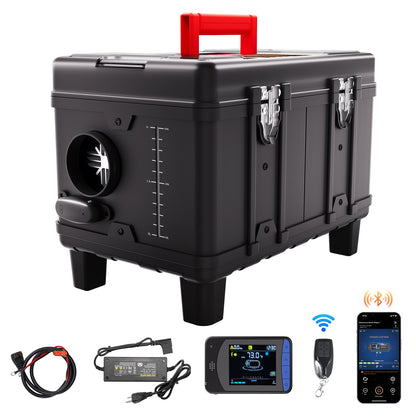 VEVOR 8KW Diesel Heater, 12V/24V All in One Diesel Air Heater, with Bluetooth APP Control, Remote Control and Display Screen, CO Alarm, Fast Heating Portable Diesel Heater for Vehicles and Garage - CYJRQPPKGJXSC4ODWV1 - view 1