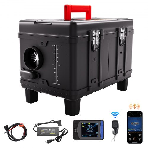 VEVOR 8KW Diesel Heater, 12V/24V All in One Diesel Air Heater, with Bluetooth APP Control, Remote Control and Display Screen, CO Alarm, Fast Heating Portable Diesel Heater for Vehicles and Garage - CYJRQPPKGJXSC4ODWV1 - view 2