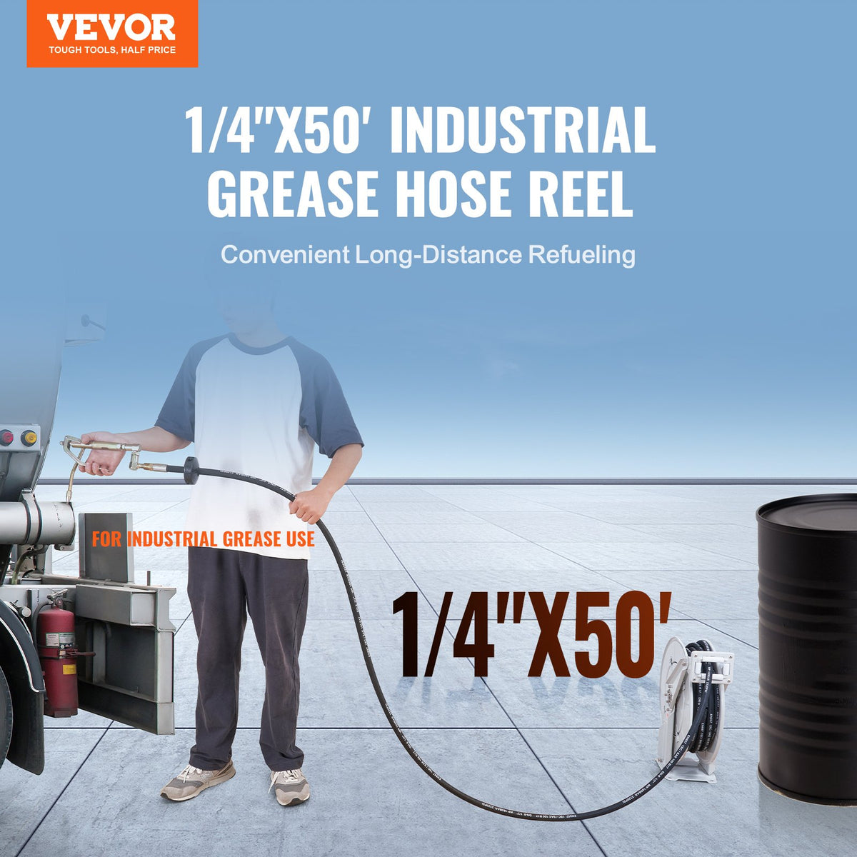 VEVOR Fuel Hose Reels - Select Your Configuration - CYRGJP50FT14AJ2WTV0 - view 2