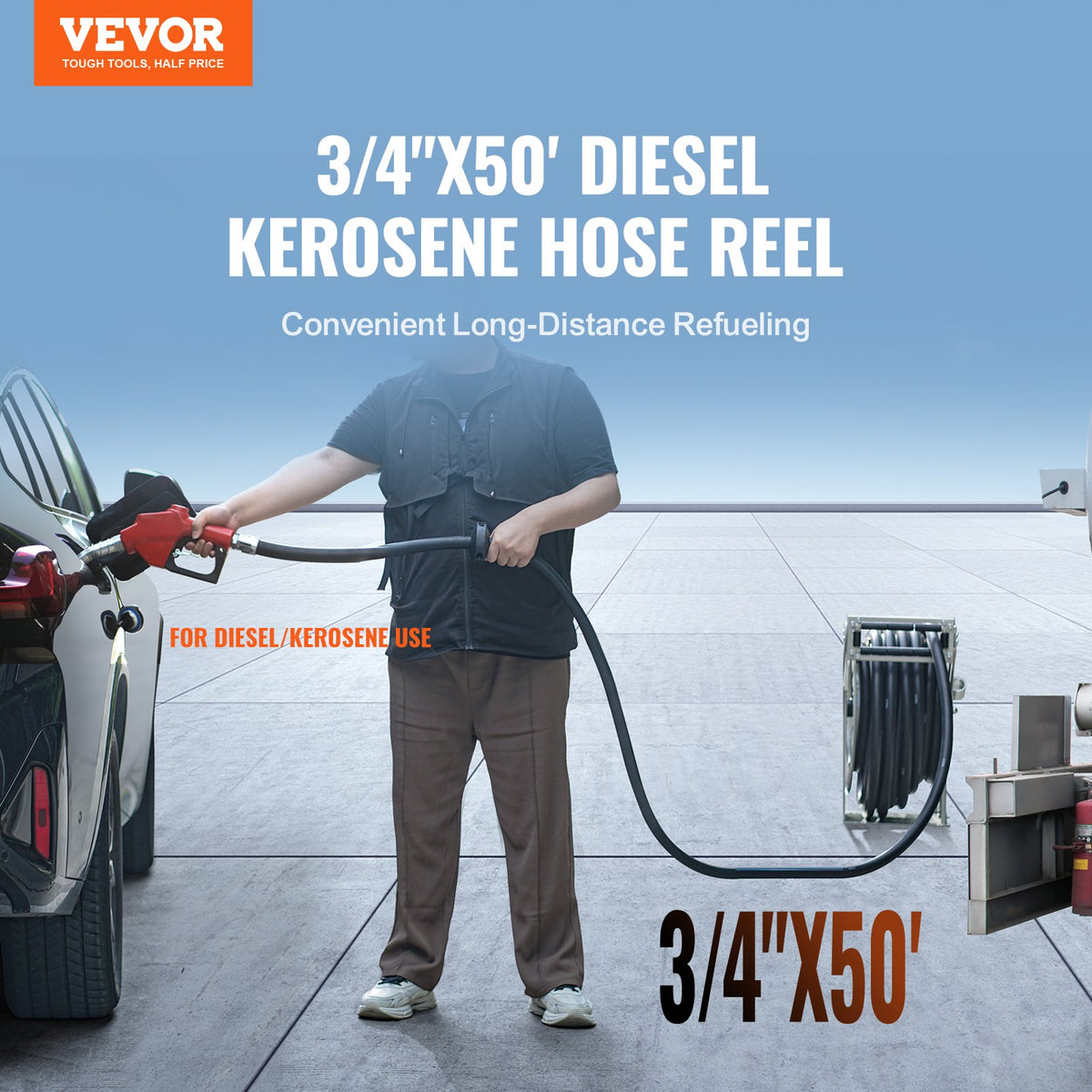 VEVOR Fuel Hose Reels - Select Your Configuration - CYRGJP50FT34VDU8KV0 - view 2