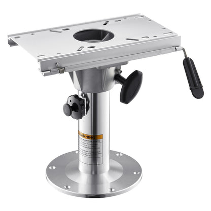 VEVOR Boat Seat Pedestal, Adjustable Height from 13.39 to 19.2 Inches, Aluminum Alloy Boat Chair Base with Slide, 5-inch Sliding Travel, Locking Design, Ideal for Fishing and Boating Enthusiasts - CYZYKDJLZDZDJ6GU5001V0 - view 10
