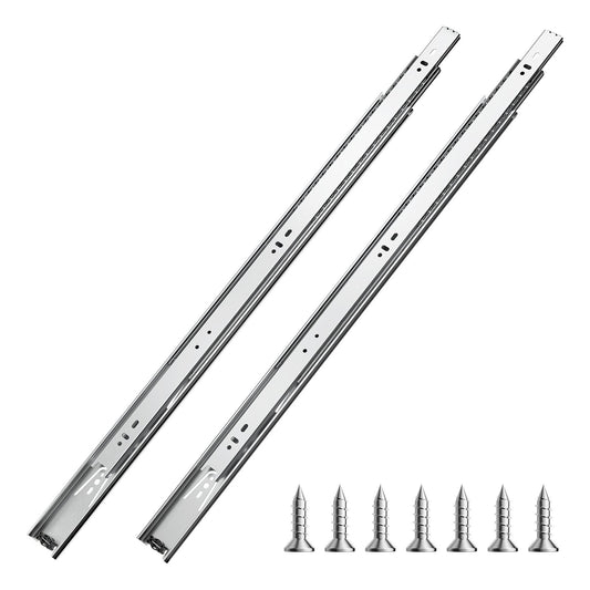 VEVOR Drawer Slides, 24 inch, 10 Pairs Full Extension Ball Bearing Cabinet Rails, 100 LB Load Capacity Heavy Duty Side Mount Dresser Drawer Slides, Drawer Track Runners for Kitchen DIY Replacement - CZCJCTDG100LMGUA0V0 - view 1