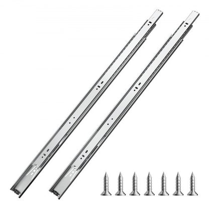 VEVOR Drawer Slides, 24 inch, 10 Pairs Full Extension Ball Bearing Cabinet Rails, 100 LB Load Capacity Heavy Duty Side Mount Dresser Drawer Slides, Drawer Track Runners for Kitchen DIY Replacement - CZCJCTDG100LMGUA0V0 - view 2