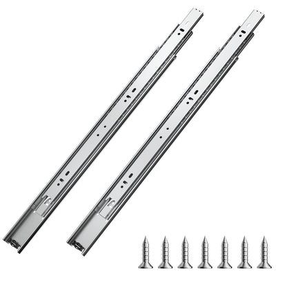 VEVOR Drawer Slides, 18 inch, 10 Pairs Full Extension Ball Bearing Cabinet Rails, 100 LB Load Capacity Heavy Duty Side Mount Dresser Drawer Slides, Drawer Track Runners for Kitchen DIY Replacement - CZCJCTDG100LPFFRWV0 - view 1