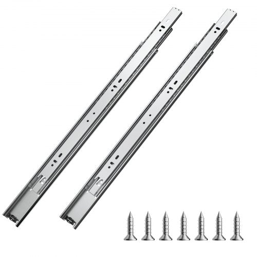 VEVOR Drawer Slides, 18 inch, 10 Pairs Full Extension Ball Bearing Cabinet Rails, 100 LB Load Capacity Heavy Duty Side Mount Dresser Drawer Slides, Drawer Track Runners for Kitchen DIY Replacement - CZCJCTDG100LPFFRWV0 - view 2