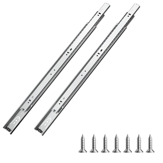 VEVOR Drawer Slides, 20 inch, 10 Pairs Full Extension Ball Bearing Cabinet Rails, 100 LB Load Capacity Heavy Duty Side Mount Dresser Drawer Slides, Drawer Track Runners for Kitchen DIY Replacement - CZCJCTDG100LPZMLNV0 - view 1