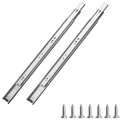 VEVOR Drawer Slides, 20 inch, 10 Pairs Full Extension Ball Bearing Cabinet Rails, 100 LB Load Capacity Heavy Duty Side Mount Dresser Drawer Slides, Drawer Track Runners for Kitchen DIY Replacement - CZCJCTDG100LPZMLNV0 - view 2