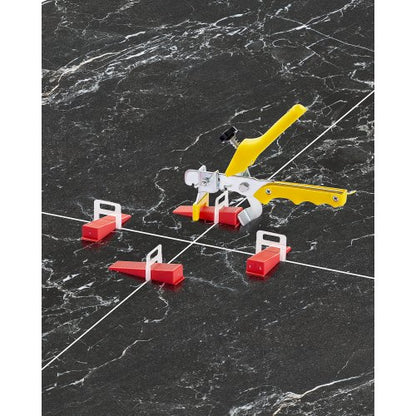 VEVOR Tile Leveling System, 1/8 Inch(3 mm) with 1pc Tile Plier, 700 PCS DIY Tile Leveler Spacers Clips and 200 PCS Reusable Wedges, Tile Tools Set for Professional Ceramic Tile and Stone Installation - CZDPTZ18INCHJWZOQV0 - view 2
