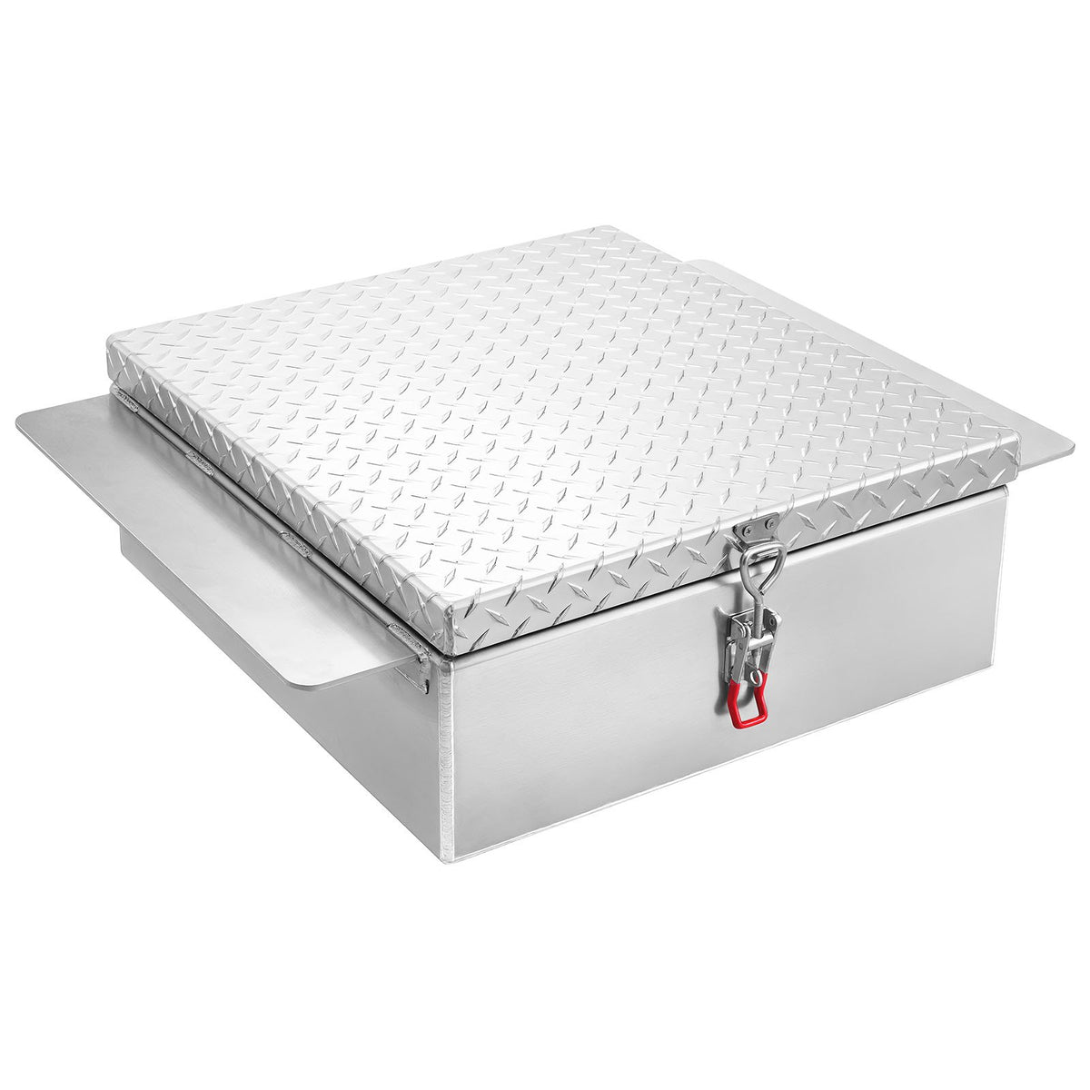 VEVOR Truck Bed Tool Box, Heavy Duty Aluminum Tool Box with Diamond Plate, Storage Toolbox Chest Organizer Supports up to 220 lbs, Ideal for Pickup, Truck Bed, RV, Trailer, 30.3 x 24 x 9 in, Silver - CZGJX22INCHYB90W5001V0 - view 1