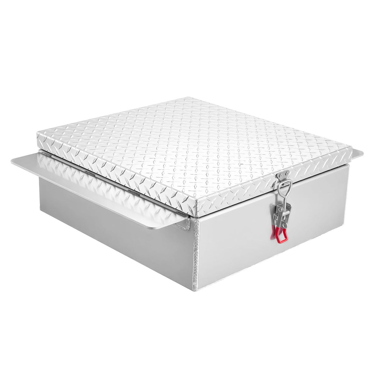 VEVOR Truck Bed Tool Box, Heavy Duty Aluminum Tool Box with Diamond Plate, Storage Toolbox Chest Organizer Supports up to 220 lbs, Ideal for Pickup, Truck Bed, RV, Trailer, 30.3 x 24 x 9 in, Silver - CZGJX22INCHYB90W5001V0 - view 10