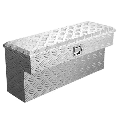 VEVOR Truck Bed Tool Box, Heavy Duty Aluminum Tool Box with Tread Patterns, Storage Toolbox Chest Organizer with Lock and Key, Ideal for Pickup, Truck Bed, RV, Trailer, 34 x 12 x 15.4 in, Silver - CZGJX33INCHY6ZBO7001V0 - view 10