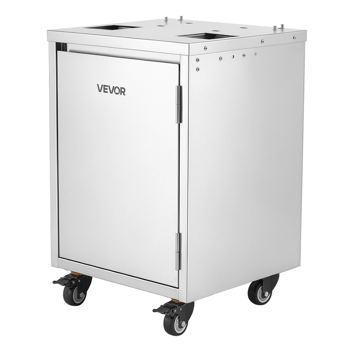 VEVOR Movable Base Cabinet for Orange Juicer, Thickened Stainless Steel Cabinet, 4 Swivel Casters, Compatible with VEVOR NS2000E-4\NS2000E-4P Fully Automatic Feed Orange Juicer, Easy Installation - CZJKYDDXQZDJF08TS001V0 - view 10
