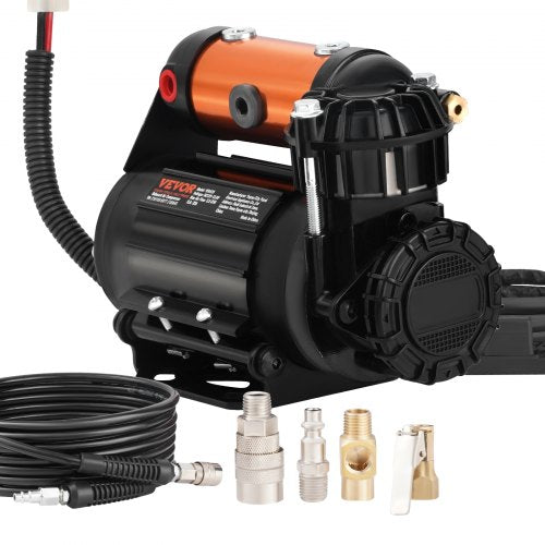 VEVOR Onboard Air Compressor Kit, 150PSI Offroad Air Compressor, Portable Tire Inflator Heavy Duty 3.5CFM Air Pump for Jeep SUV 4x4 Vehicle, Compatibility with Air tools, Air - CZKQYSJZLDYBDHPZBV9 - view 1