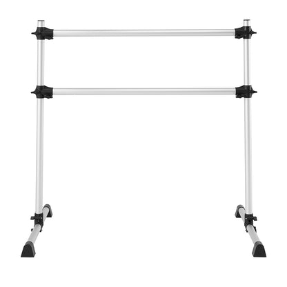 VEVOR Ballet Barre, 4 Ft Aluminum Double Barre Bar for Home, Freestanding Portable Ballet Stretching Dance Bars, Height Adjustable Anti-Wobble Fitness Studio Equipment, for Pilates Balance Workout - CZLDBLWG2GHGI7MFF001V0 - view 10