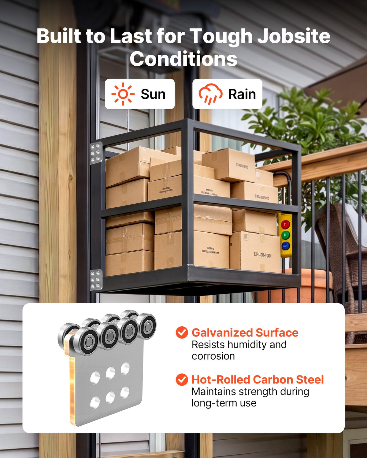 VEVOR 8 Wheel Trolley Assembly Rollers, 4 Pcs 3000 lbs Load, Dual Bearing Trolley Assembly for 1-5/8" Wide and All 1-5/8" or Taller Strut Channel, Heavy Duty Sliding Track System for Warehouse Garage - CZLXCZBX4JZ3TUKE6001V0 - view 7