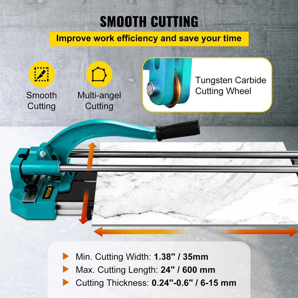 VEVOR Tile Cutters - Select Your Configuration - CZQGJ600MMSDSGL05V0 - view 3