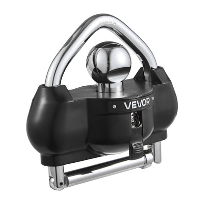 VEVOR Trailer Hitch Lock, Fits for 1-7/8 in, 2 in, 2-5/16 in Couplers, Heavy-Duty Anti-Theft Trailer Ball Lock with 3 Keys, Prying-Resistant, Adjustable Height Design for RVs, Boats, Trailers, Black - CZSOHSDUX178UREEZ001V0 - view 10