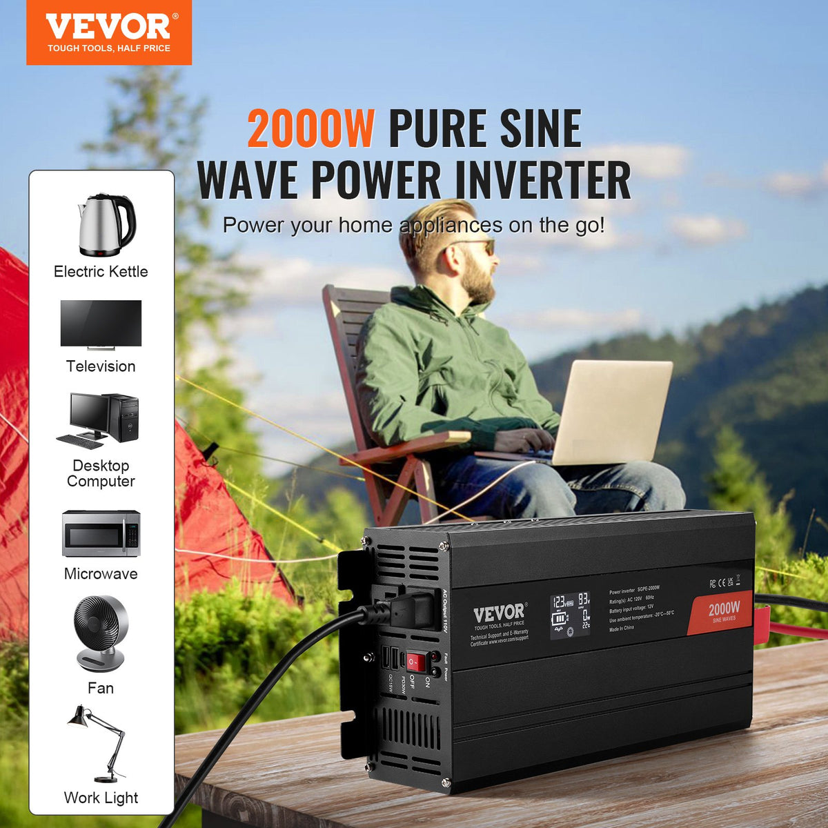VEVOR Power Inverters - Select Your Configuration - CZXNBQ2000WCCZFLRV1 - view 2
