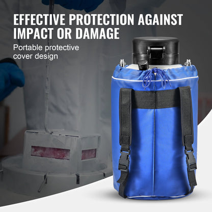 VEVOR Liquid Nitrogen Tank, 3 L Aluminum Alloy Liquid Nitrogen Container, LN2 Tank Dewar with 6 Canisters and Carry Bag with Straps, Cryogenic Tank for Beauty Industry, Semen Preservation, Scientific - CZXYDG3L0000R0BDWV0 - view 7