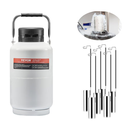 VEVOR Liquid Nitrogen Tank, 3 L Aluminum Alloy Liquid Nitrogen Container, LN2 Tank Dewar with 6 Canisters and Carry Bag with Straps, Cryogenic Tank for Beauty Industry, Semen Preservation, Scientific - CZXYDG3L0000R0BDWV0 - view 10