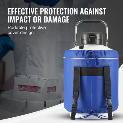 VEVOR Liquid Nitrogen Tank, 6 L Aluminum Alloy Liquid Nitrogen Container, LN2 Tank Dewar with 6 Canisters and Carry Bag with Straps, Cryogenic Tank for Beauty Industry, Semen Preservation, Scientific - CZXYDG6L0000TE0TXV0 - view 7