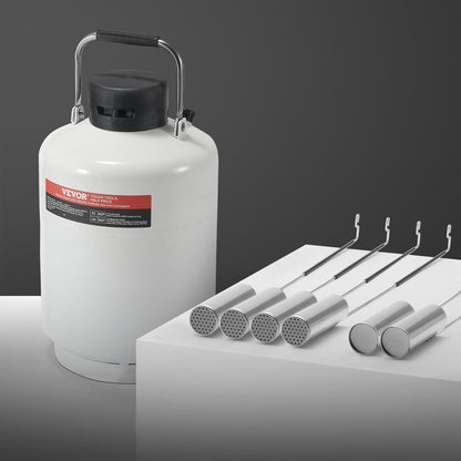 VEVOR Liquid Nitrogen Tank, 6 L Aluminum Alloy Liquid Nitrogen Container, LN2 Tank Dewar with 6 Canisters and Carry Bag with Straps, Cryogenic Tank for Beauty Industry, Semen Preservation, Scientific - CZXYDG6L0000TE0TXV0 - view 9