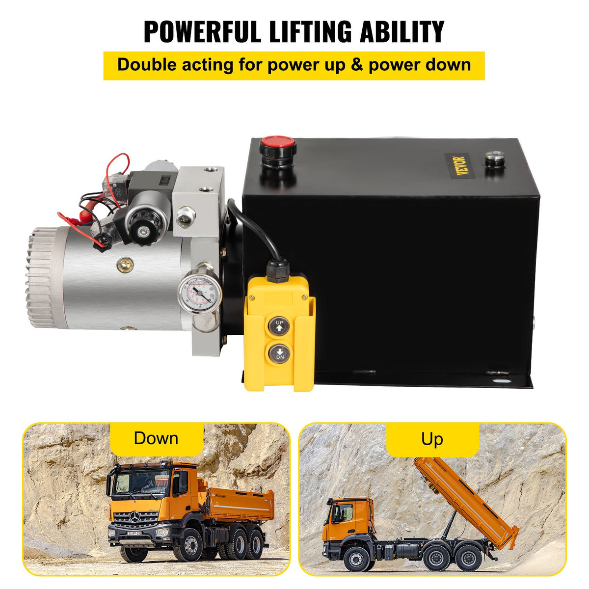 VEVOR Tank Hydraulic Pump - Select Your Configuration - CZYYB12KDDCDB0001M2 - view 3