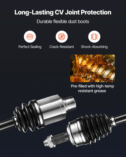 VEVOR CV Axle Shaft Assembly, 2 Pieces Front Left & Right (Driver and Passenger Side), Automotive Replacement CV Joint Axles Pair Compatible with 2005-2006 Honda Odyssey, Alloy Steel & Carbon Steel - CZZCTZZH2GSM15453001V0 - view 5