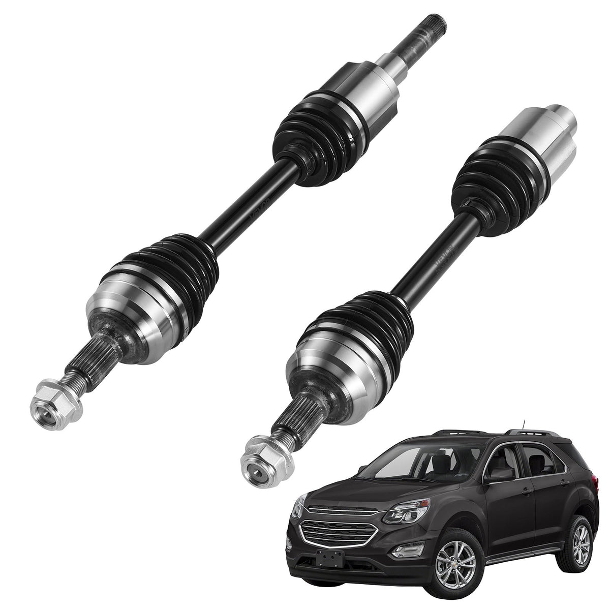 VEVOR CV Axle Shaft Assembly, 2 Pieces Front Left & Right (Driver and Passenger Side), Automotive Replacement Joint Axles Pair Compatible with 2010-2017 Chevrolet Equinox, Alloy Steel & Carbon Steel - CZZCTZZH2GSM87ONR001V0 - view 1