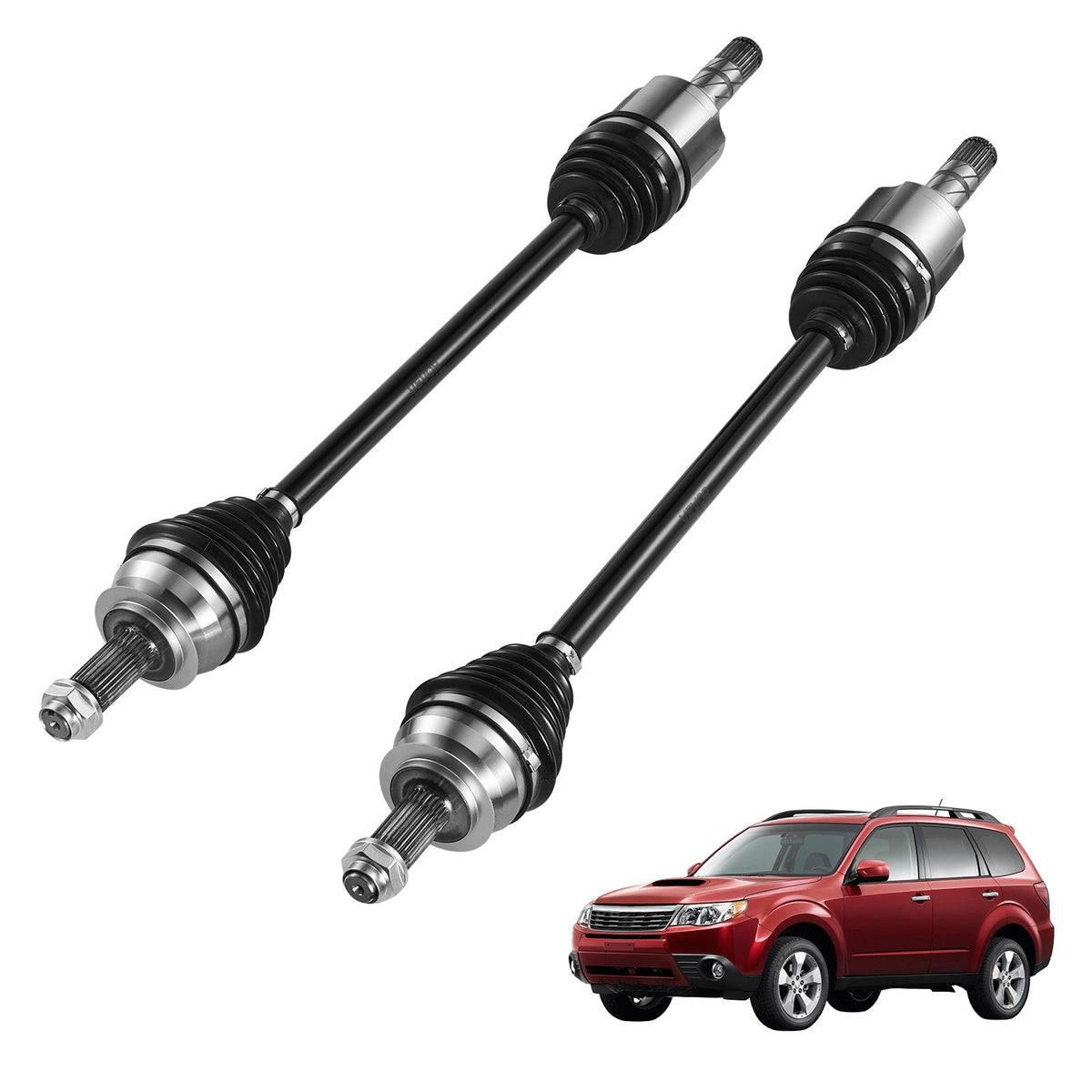 VEVOR CV Axle Shaft Assembly, 2 Pieces Front Left & Right (Driver and Passenger Side), Automotive Replacement CV Joint Axles Pair Compatible with 2009-2013 Forester, Alloy Steel & Carbon Steel - CZZCTZZH2GSMAGEWS001V0 - view 1